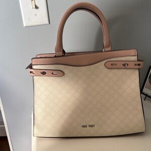 Nine West Beige and Pink Satchel